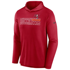 Tampa Bay Buccaneers Lightweight Performance Hooded Long Sleeve T-Shirt - Red T-shirts