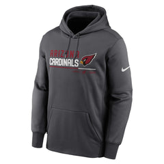 Arizona Cardinals Prime Logo Name Split Pullover Hoodie - Anthracite Hoodies