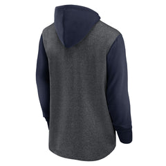 Tennessee Titans Surrey Legacy Pullover Hoodie - Heathered Charcoal/Navy Hoodies