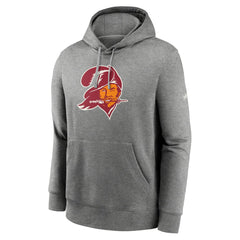 Tampa Bay Buccaneers Rewind Club Fleece Pullover Hoodie - Heathered Gray Hoodies