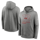 Tampa Bay Buccaneers City Code Club Fleece Pullover Hoodie - Heathered Gray Hoodies
