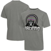 Las Vegas Raiders Junk Food Wonderland Infinity Vibe T-Shirt - Graphite T-shirts