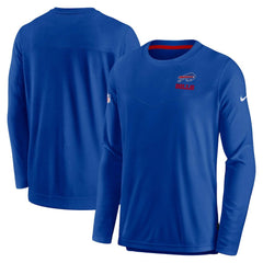 Buffalo Bills Sideline Lockup Performance Pullover Sweatshirt - Royal Pullover