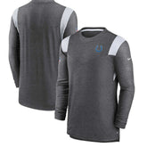 Indianapolis Colts Sideline Tonal Logo Performance Player Long Sleeve T-Shirt - Charcoal T-shirts