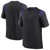 Baltimore Ravens Sideline Tonal Logo Performance Player T-Shirt - Black T-shirts
