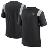 Las Vegas Raiders 2022 Sideline Tonal Logo Performance Player T-Shirt - Black T-shirts