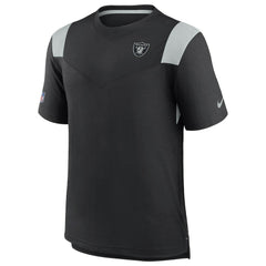 Las Vegas Raiders 2022 Sideline Tonal Logo Performance Player T-Shirt - Black T-shirts