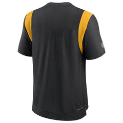 Pittsburgh Steelers Sideline Tonal Logo Performance Player T-Shirt - Black T-shirts