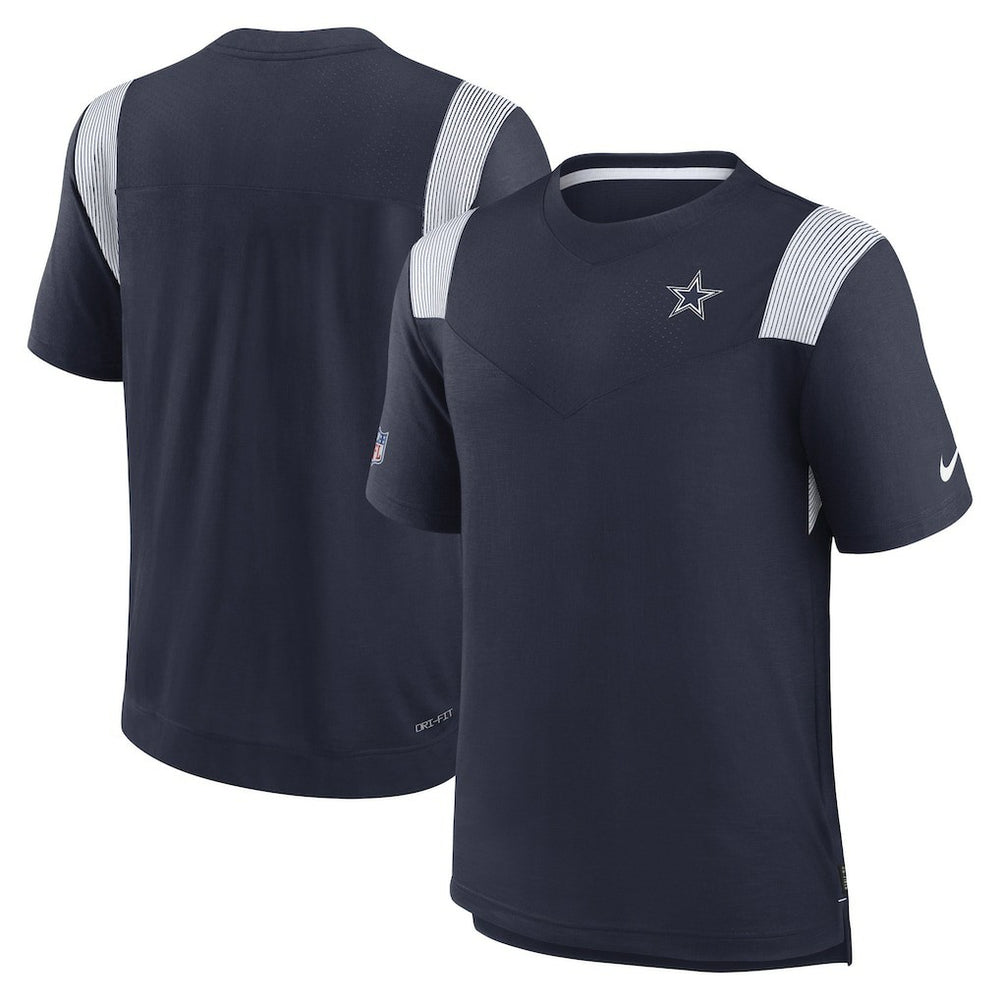 Dallas Cowboys Sideline Tonal Logo Performance Player T-Shirt - Navy T-shirts
