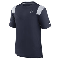Dallas Cowboys Sideline Tonal Logo Performance Player T-Shirt - Navy T-shirts