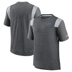 Indianapolis Colts Sideline Tonal Logo Performance Player T-Shirt - Heather Charcoal T-shirts