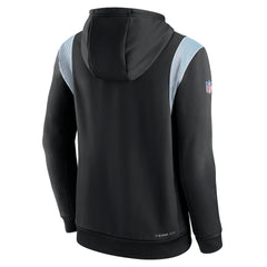 Carolina Panthers Sideline Athletic Stack Performance Pullover Hoodie - Black Hoodies