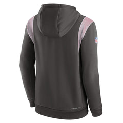 Tampa Bay Buccaneers Sideline Athletic Stack Performance Pullover Hoodie - Pewter Hoodies