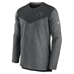 Carolina Panthers Sideline Lockup Performance Quarter-Zip Top - Charcoal Tops
