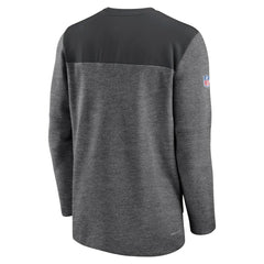 Las Vegas Raiders Sideline Lockup Performance Quarter-Zip Top - Charcoal Tops