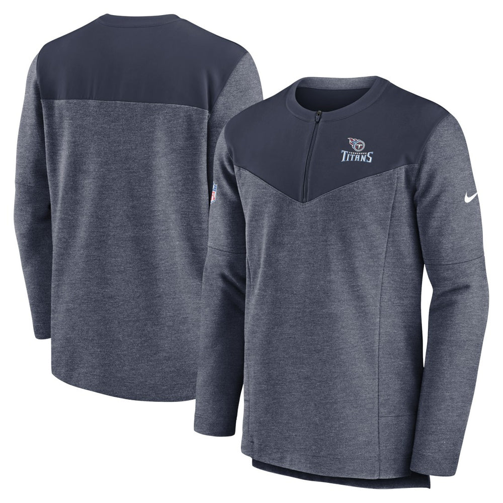 Tennessee Titans Sideline Lockup Performance Quarter-Zip Top - Navy Tops