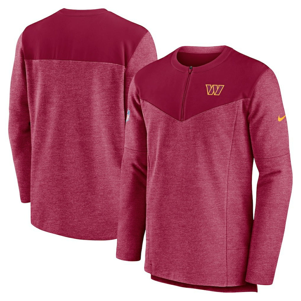 Washington Commanders Sideline Lockup Performance Quarter-Zip Top - Burgundy Tops