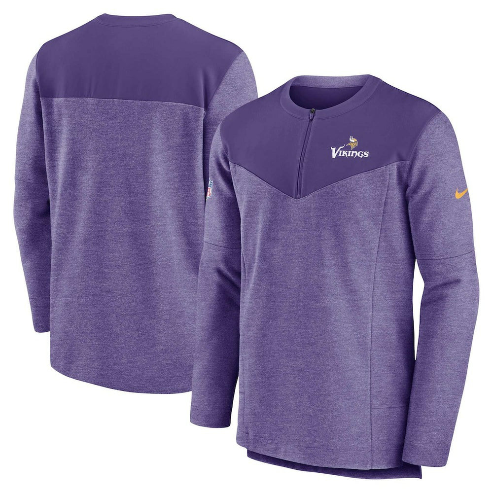 Minnesota Vikings Sideline Lockup Performance Quarter-Zip Top - Purple Tops