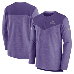 Minnesota Vikings Sideline Lockup Performance Quarter-Zip Top - Purple Tops