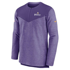 Minnesota Vikings Sideline Lockup Performance Quarter-Zip Top - Purple Tops