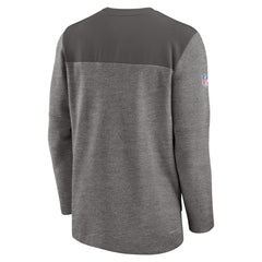 Tampa Bay Buccaneers Sideline Lockup Performance Quarter-Zip Top - Pewter Tops