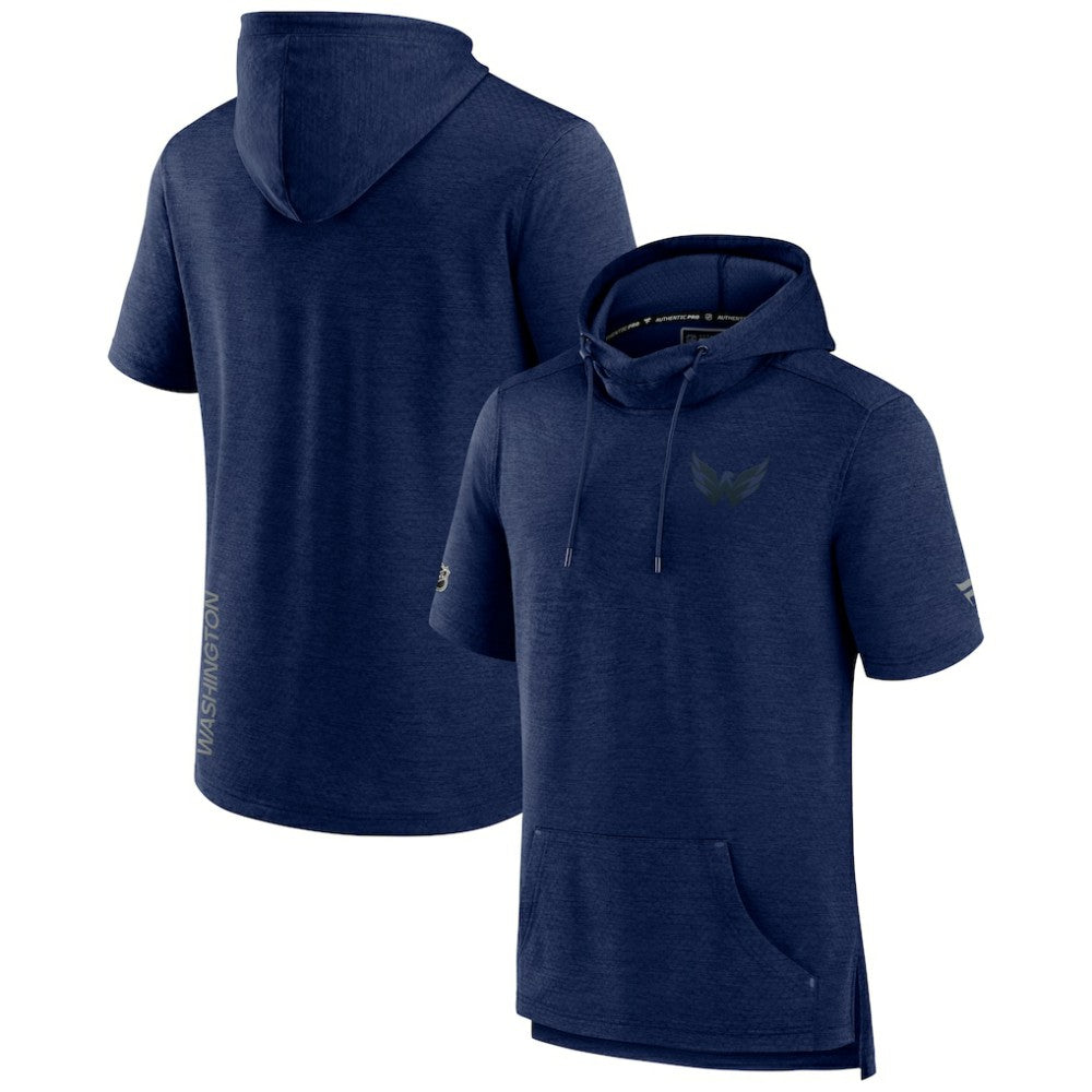 Washington Capitals Fanatics Authentic Pro Road Performance Short Sleeve Pullover Hoodie - Heather Navy | US 4509171