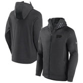 Philadelphia Flyers Fanatics Authentic Pro Road Tech Lightweight Full-Zip Hoodie Jacket - Charcoal | US 4509605