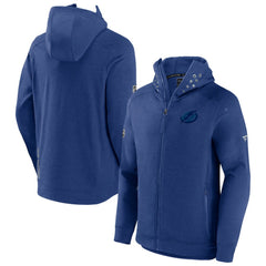 Tampa Bay Lightning Fanatics Authentic Pro Road Tech Lightweight Full-Zip Hoodie Jacket - Blue | US 4509609