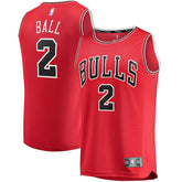 Lonzo Ball Chicago Bulls Fast Break Road Replica Jersey Icon Editi- Red - Fanatics