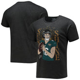 Trevor Lawrence Jacksonville Jaguars Majestic Threads Tri-Blend Player Graphic T-Shirt - Black T-shirts