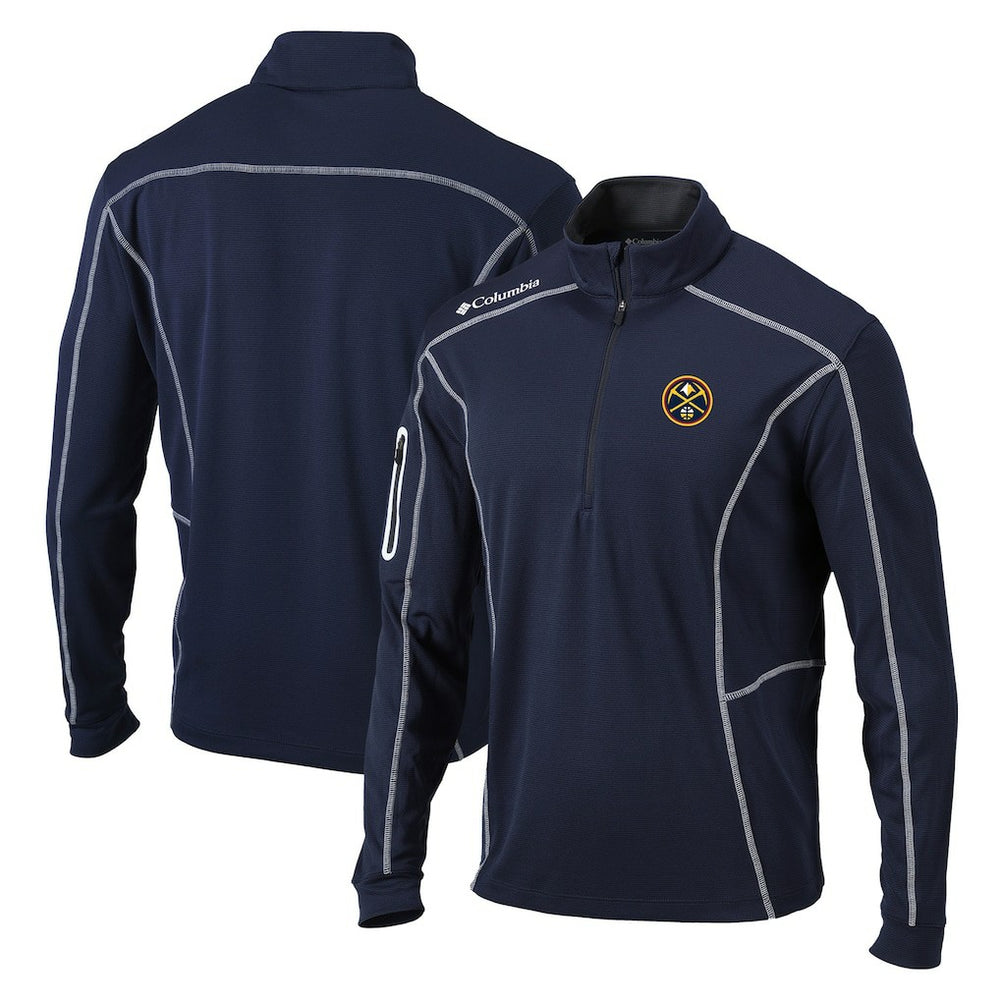 Denver Nuggets Shotgun Quarter-Zip Pullover Jacket Navy - Columbia
