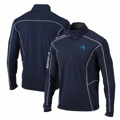 Minnesota Timberwolves Shotgun Quarter-Zip Pullover Jacket Navy - Columbia