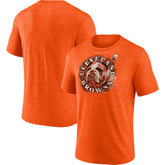 Cleveland Browns Tri-Blend Sporting Chance T-Shirt - Heathered Orange T-shirts