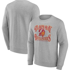 Tampa Bay Buccaneers Playability Pullover Sweatshirt - Heathered Charcoal Pullover