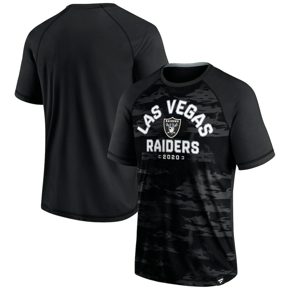 Las Vegas Raiders Hail Mary Raglan T-Shirt - Black T-shirts
