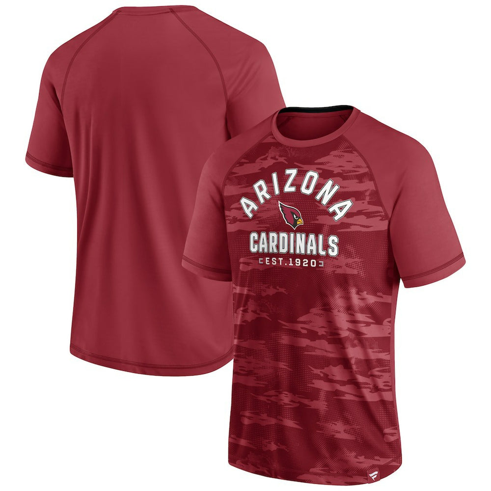 Arizona Cardinals Hail Mary Raglan T-Shirt - Cardinal T-shirts