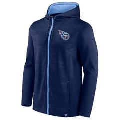 Tennessee Titans Ball Carrier Full-Zip Hoodie - Navy/Light Blue Hoodies