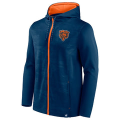 Chicago Bears Ball Carrier Full-Zip Hoodie - Navy Hoodies