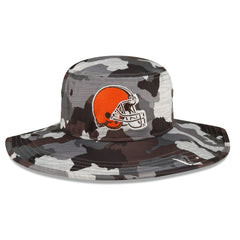 Cleveland Browns New Era 2022 NFL Training Camp Panama Bucket Hat - Camo Hats