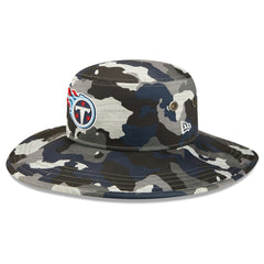 Tennessee Titans New Era 2022 NFL Training Camp Panama Bucket Hat - Camo Hats