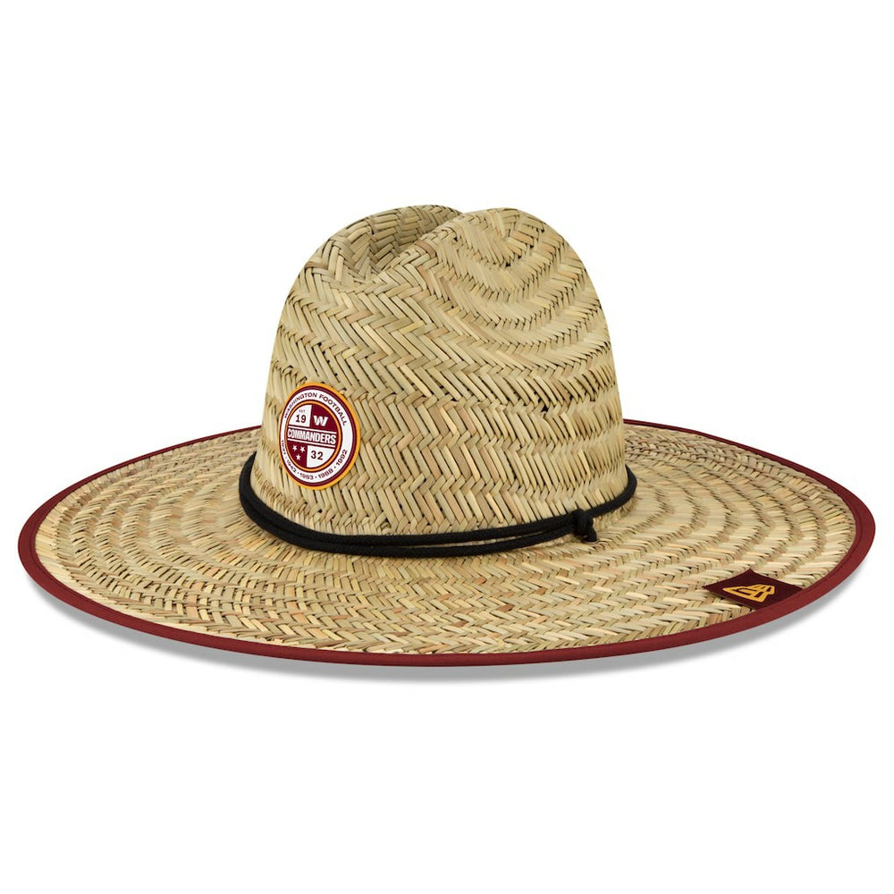 Washington Commanders New Era 2022 NFL Training Camp Straw Lifeguard Hat - Natural Hats