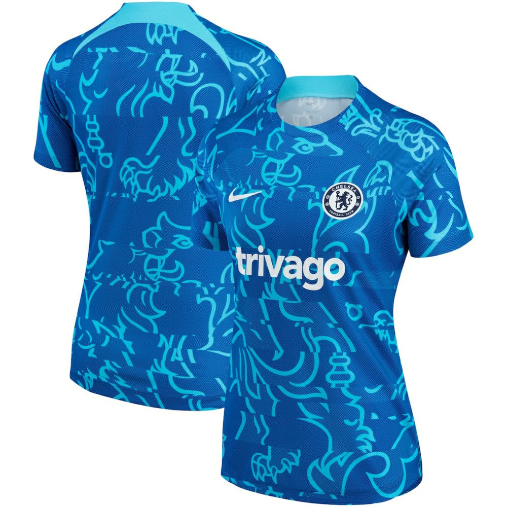 Chelsea Women's 2022/23 Pre-Match Home Performance Top Blue - Nike cheap