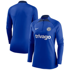 Chelsea Women's Strike Drill Raglan Performance Quarter-Zip Top Blue - Nike outlet