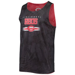 Cincinnati Reds FOCO Floral Reversible Mesh Tank Top - Red Tanks