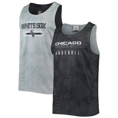 Chicago White Sox FOCO Floral Reversible Mesh Tank Top - Black Tanks