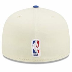 Philadelphia 76ers 2022 NBA Draft 59FIFTY Fitted Hat Cream/Royal - New Era