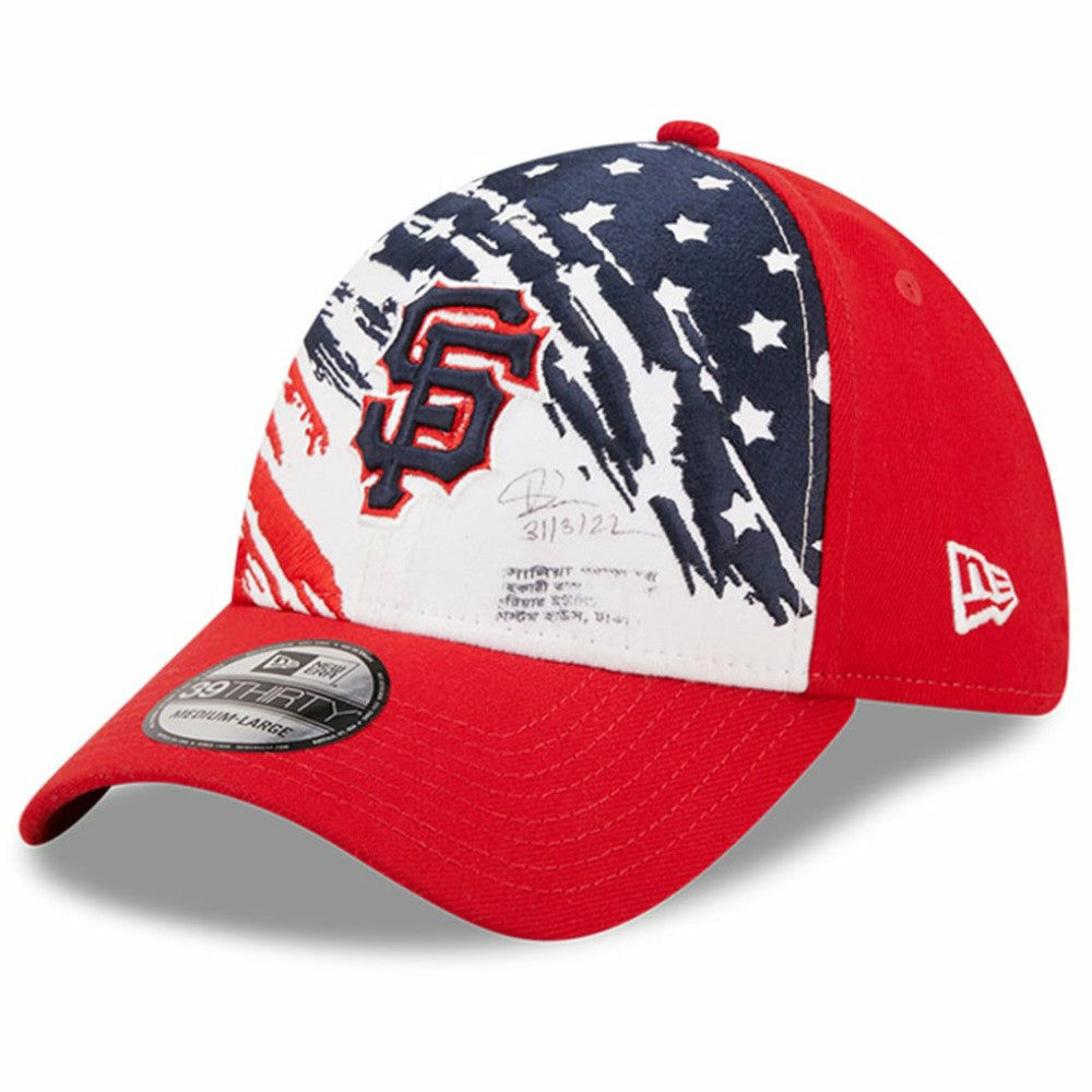 San Francisco Giants New Era 2022 4th of July 39THIRTY Flex Hat - Red Hats