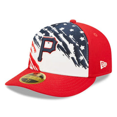 Pittsburgh Pirates New Era 2022 4th of July Low Profile 59FIFTY Fitted Hat - Red Hats