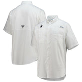 Dallas Cowboys Tamiami Omni-Shade Button-Down Short Sleeve Shirt - White Shorts