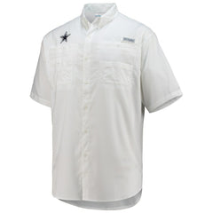 Dallas Cowboys Tamiami Omni-Shade Button-Down Short Sleeve Shirt - White Shorts